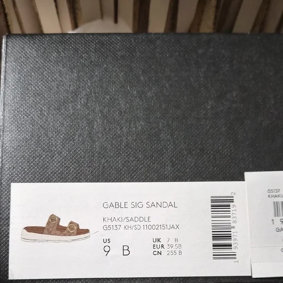 Coach Tan and Brown Slide Sandals - Picture 10 of 13